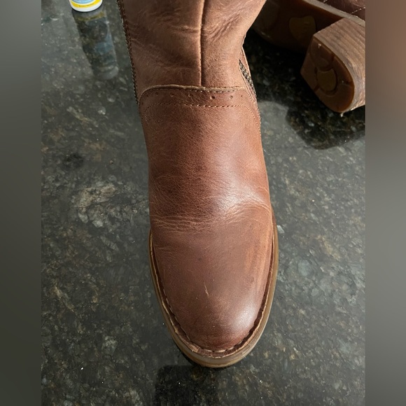 Born Poly High Knee Leather Boots - Picture 11 of 11